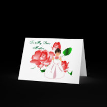 "Thank You Mother From Daughter" Wedding Day Card
