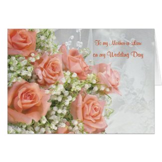 Thank you Mother-in-Law. Roses, lily of the valley Card