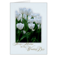 Thank you mother on my wedding day greeting card