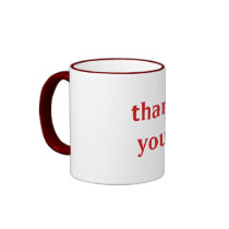"thank you!" mug