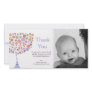 Thank You New Baby Arrival Gift Photocard Photo Card Template