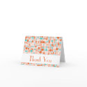 Thank You Note Card (Cobblestone Orange / Teal) card