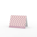 Thank You Note Cards Personalized - Mauve Chevrons