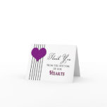 THANK YOU NOTE CARDS - PURPLE HEART
