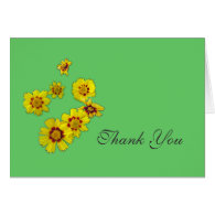 thank you note,daisy flowers greeting card