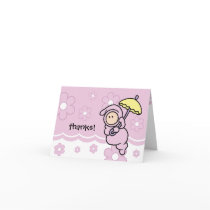Thank You Note for Baby Gift or Baby Shower cards by cutietoots Thank You Note for Baby Gift or Baby Shower cards