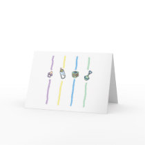 Thank You Note with Baby Objects cards by cutietoots Thank You Note with Baby Objects cards