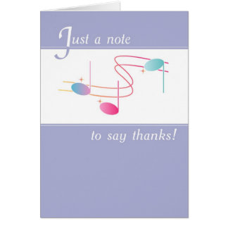 Music Thank You Cards, Music Thank You Card Templates, Postage ...