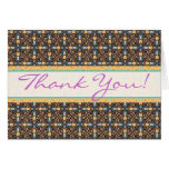 Thank You Notes Elegant Renaissance Pattern Greeting Card
