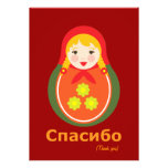 Thank You Notes - Russian Custom Invitations