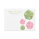 Thank You or Table Place Cards Pink Green Blooms Business Card