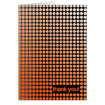 thank you - orange dots Card cards