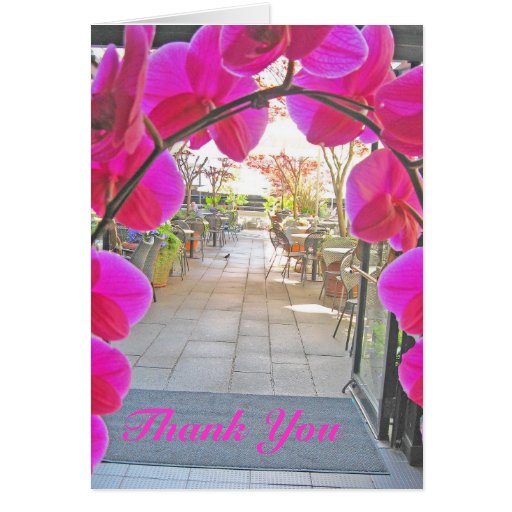 Thank You Orchid Card