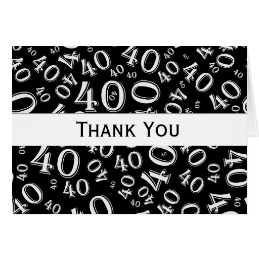 Thank You Over The Hill 40th Birthday Theme Card | Zazzle