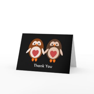 Thank you Owl Love card