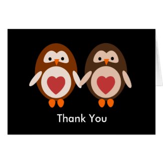 Thank you Owl Love Card