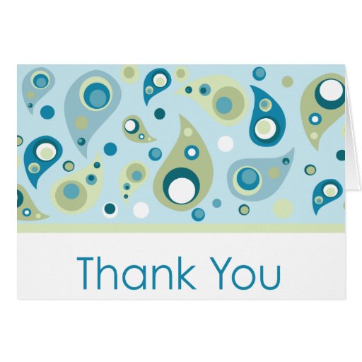 Thank You - Paisley Greeting Cards
