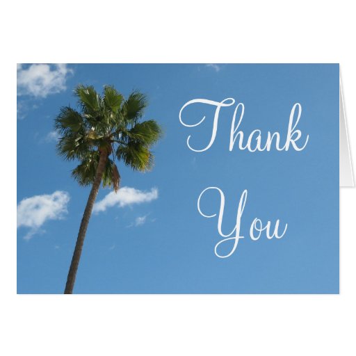Thank you PalmTrees Greeting Card
