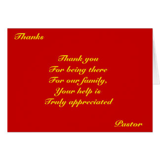 Pastor Appreciation Cards 