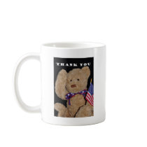 Thank You Patriotic Teddy Bear Mugs