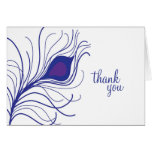 Thank You Peacock Feather Purple Card