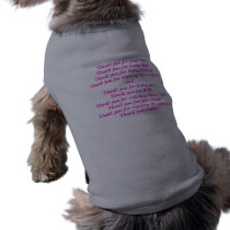 Thank you pet shirt pet clothing