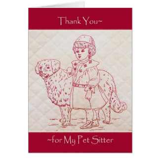 Pet Sitter Thank You Cards | Zazzle