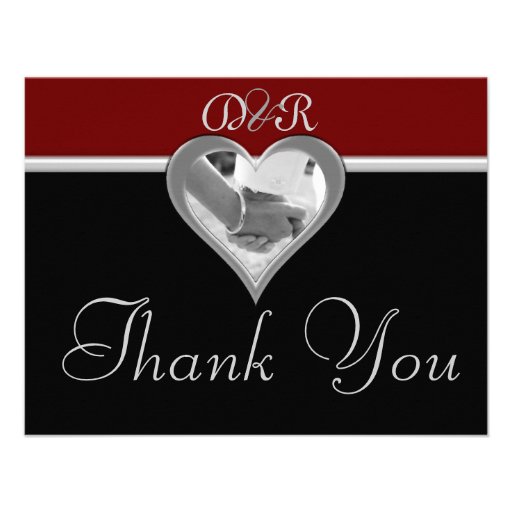 Thank You Photo Card Custom Invitation