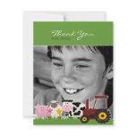 Thank You Photo Farm Card Custom Invite