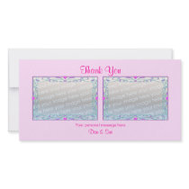Thank You Pink 2 Photos photo cards by xfinity7 Thank You Pink 2 Photos photo cards