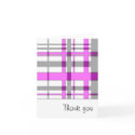Thank you! Pink and Black plaid cards by wiferichie2 Thank you! Pink and Black plaid cards