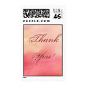Thank you pink background stamp
