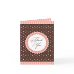 Thank You Pink/Brown Card