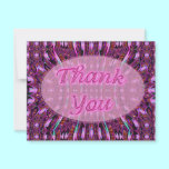Thank You pink purple invitations