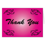 Thank You - Pink Radial Card