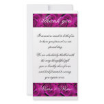 Thank you pink roses  template - customizable photo card
