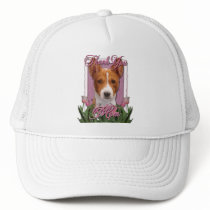 Thank You - Pink Tulips - Basenji Mesh Hats