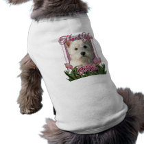 Thank You - Pink Tulips - West Highland Terrier Pet Tshirt