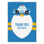Thank You Police Theme Card