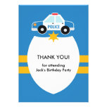 Thank You Police Theme Card Announcements