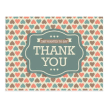 Thank you post cards