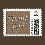 Thank You Postage Stamp stamps