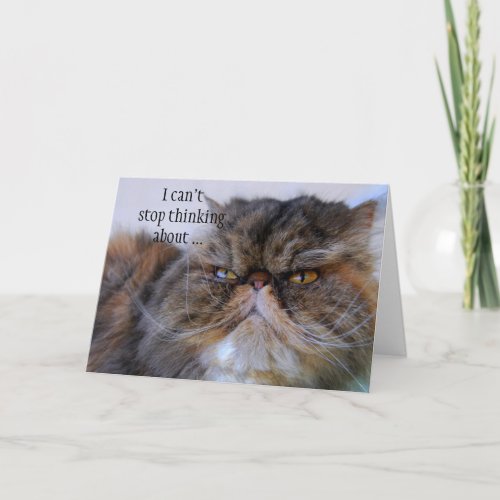 Thank You Proud Persian Kitty Card card