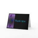 Thank You Purple & Blue Rose Card by Yve_13 Thank You Purple & Blue Rose Card