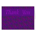 Thank You purple Greeting Cards