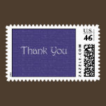 Thank You Purple Postage Stamp stamps