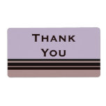 Thank you purple with black labels