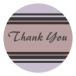 Thank you purple with black stickers