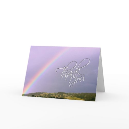 Thank You Rainbow Wishes Card card