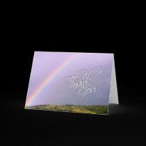 Thank You Rainbow Wishes Card